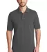 242 TK8000 Port Authority Tall EZCotton Polo Sterling Grey front view