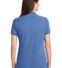 242 LK8000 Port Authority Ladies EZCotton Polo in Blue heather back view