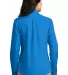 242 LW100 Port Authority Ladies Long Sleeve Carefr Coastal Blue back view