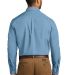 Port Authority W100  Long Sleeve Carefree Poplin S in Carolina blue back view
