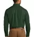 242 W100 Port Authority Long Sleeve Carefree Popli Deep Forest Gn back view