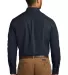 242 W100 Port Authority Long Sleeve Carefree Popli River Blue Nvy back view