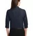 242 LW102 Port Authority Ladies 3/4-Sleeve Carefre River Blue Nvy back view