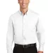 242 TS663 Port Authority Tall SuperPro Twill Shirt White front view
