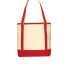 242 BG412 Port Authority Medium Cotton Canvas Boat in Nat/red back view