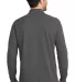 242 K8000LS Port Authority EZCotton Long Sleeve Po Sterling Grey back view