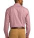 242 S653 CLOSEOUT Port Authority Chambray Shirt in Barn red back view