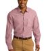 242 S653 CLOSEOUT Port Authority Chambray Shirt in Barn red front view