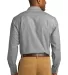 242 S653 CLOSEOUT Port Authority Chambray Shirt Charcoal Grey back view