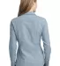 242 L653 CLOSEOUT Port Authority Ladies Chambray S Chambray Blue back view