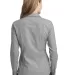 242 L653 CLOSEOUT Port Authority Ladies Chambray S Charcoal Grey back view