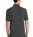 244 KP1500 Port & Company Ring Spun Pique Polo Charcoal back view