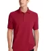 244 KP1500 Port & Company Ring Spun Pique Polo Red front view