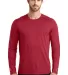 950 OE321 OGIO ENDURANCE Long Sleeve Pulse Crew Ripped Red front view