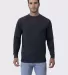 Cotton Heritage M2430 French Terry Crew Pullover Charcoal Heather front view