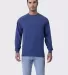 Cotton Heritage M2430 French Terry Crew Pullover Denim front view