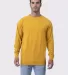 Cotton Heritage M2430 French Terry Crew Pullover Mustard front view