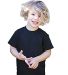 US Blanks US20001 Toddler Organic Cotton Crewneck  in Black front view