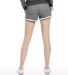 Ladies' Casual French Terry Short in Tri grey back view
