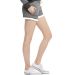 Ladies' Casual French Terry Short in Tri grey side view