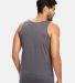 US Blanks US2408 /Unisex Poly/Cotton Tank in Asphalt back view