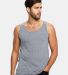 US Blanks US3408 /Unisex Tri-Blend Tank in Tri ath grey front view