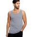 US Blanks US3408 /Unisex Tri-Blend Tank in Tri ath grey front view