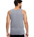 US Blanks US3408 /Unisex Tri-Blend Tank in Tri ath grey back view