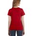 Anvil 880 by Gildan Women's Lightweight T-Shirt in True red back view