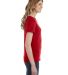 Anvil 880 by Gildan Women's Lightweight T-Shirt in True red side view