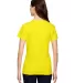 Anvil 880 by Gildan Women's Lightweight Tee in Neon yellow back view