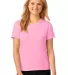 Anvil 880 by Gildan Women's Lightweight Tee in Charity pink front view