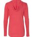49 6759L Triblend Women's Hooded Full-Zip T-Shirt HEATHER RED back view