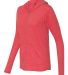49 6759L Triblend Women's Hooded Full-Zip T-Shirt HEATHER RED side view