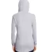49 6759L Triblend Women's Hooded Full-Zip T-Shirt in Heather grey back view