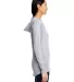 49 6759L Triblend Women's Hooded Full-Zip T-Shirt in Heather grey side view