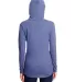 49 6759L Triblend Women's Hooded Full-Zip T-Shirt in Heather blue back view