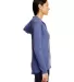 49 6759L Triblend Women's Hooded Full-Zip T-Shirt in Heather blue side view