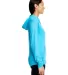 49 6759L Triblend Women's Hooded Full-Zip T-Shirt in Hthr carib blue side view