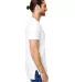 5624 Short Sleeve Long and Lean Tee in White side view