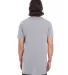 5624 Short Sleeve Long and Lean Tee in Heather graphite back view