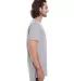 5624 Short Sleeve Long and Lean Tee in Heather graphite side view