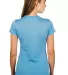 0240 Tultex Ladies Ultra Blend Tee  in Heather athletic blue back view