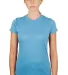 0240 Tultex Ladies Ultra Blend Tee  in Heather athletic blue front view