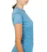 0240 Tultex Ladies Ultra Blend Tee  in Heather athletic blue side view