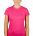 0240 Tultex Ladies Ultra Blend Tee  in Heather fuchsia front view