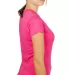 0240 Tultex Ladies Ultra Blend Tee  in Heather fuchsia side view