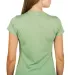 0240 Tultex Ladies Ultra Blend Tee  in Heather green back view