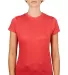 0240 Tultex Ladies Ultra Blend Tee  in Heather red front view