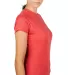 0240 Tultex Ladies Ultra Blend Tee  in Heather red side view